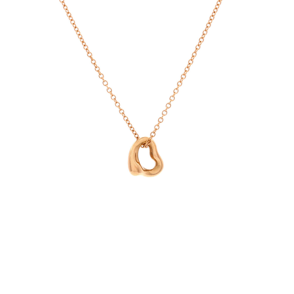 Tiffany & Co. 7mm Elsa Peretti Open Heart Pendant Necklace
